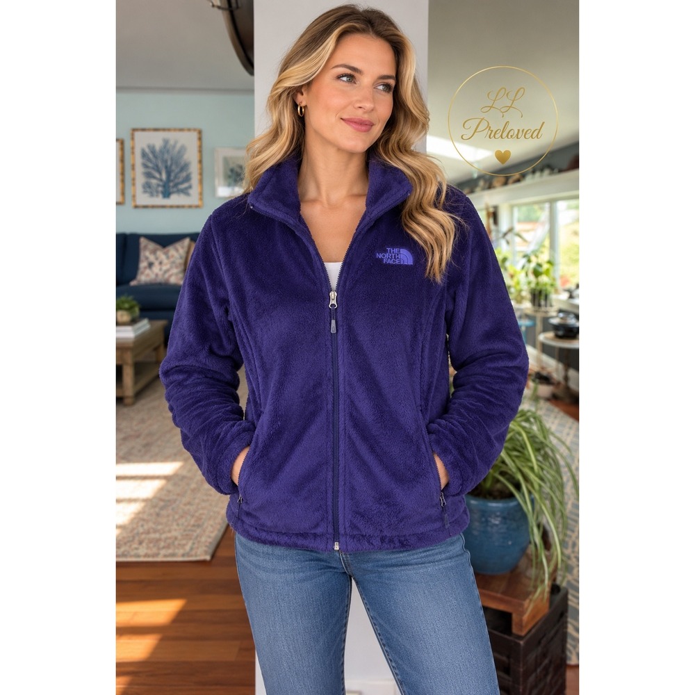 The North Face Osito 2 Jacket Womens Medium Purple Fleece Full Zip C782 Gorpcore